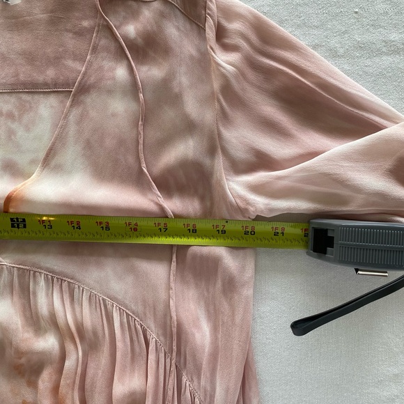 Young Fabulous & Broke Rosa Mini Dress🍂Size S Pink Orange Western Boho Bohemian - Picture 7 of 7